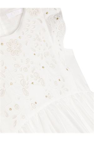 Abito in cotone bianco CHLOE' KIDS | C12922117